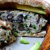 Black Bean Turkey Burger with Spinach and Feta