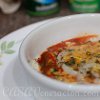 Cheese Topped Baked Eggs and Sardines