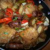 One Pot Chicken and Sausage Skillet Chicken Scarpariello