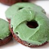 Chocolate Mint Cake Donuts