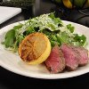 Grilled Steak with Arugula Salad