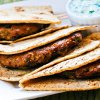 Grilled Turkey Burgers with Yogurt Sauce