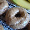 Maple Glazed Banana Donuts