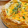 Apple and Cheddar Quiche