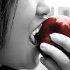 GirlBitingapple