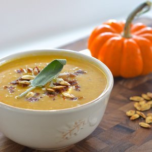 Roasted Pumpkin Butternut Squash Soup