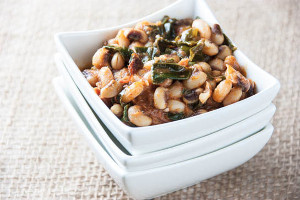 Black-Eyed Peas with Kale