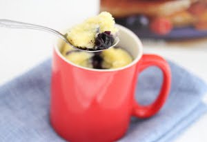Blueberry Bisquick Mug Cake